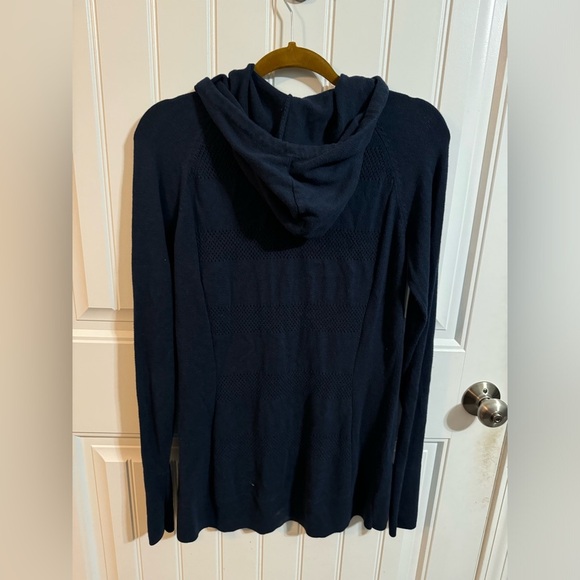 Calia By Carrie Underwood Navy Effortless Open Stripe Hoodie - Picture 4 of 4